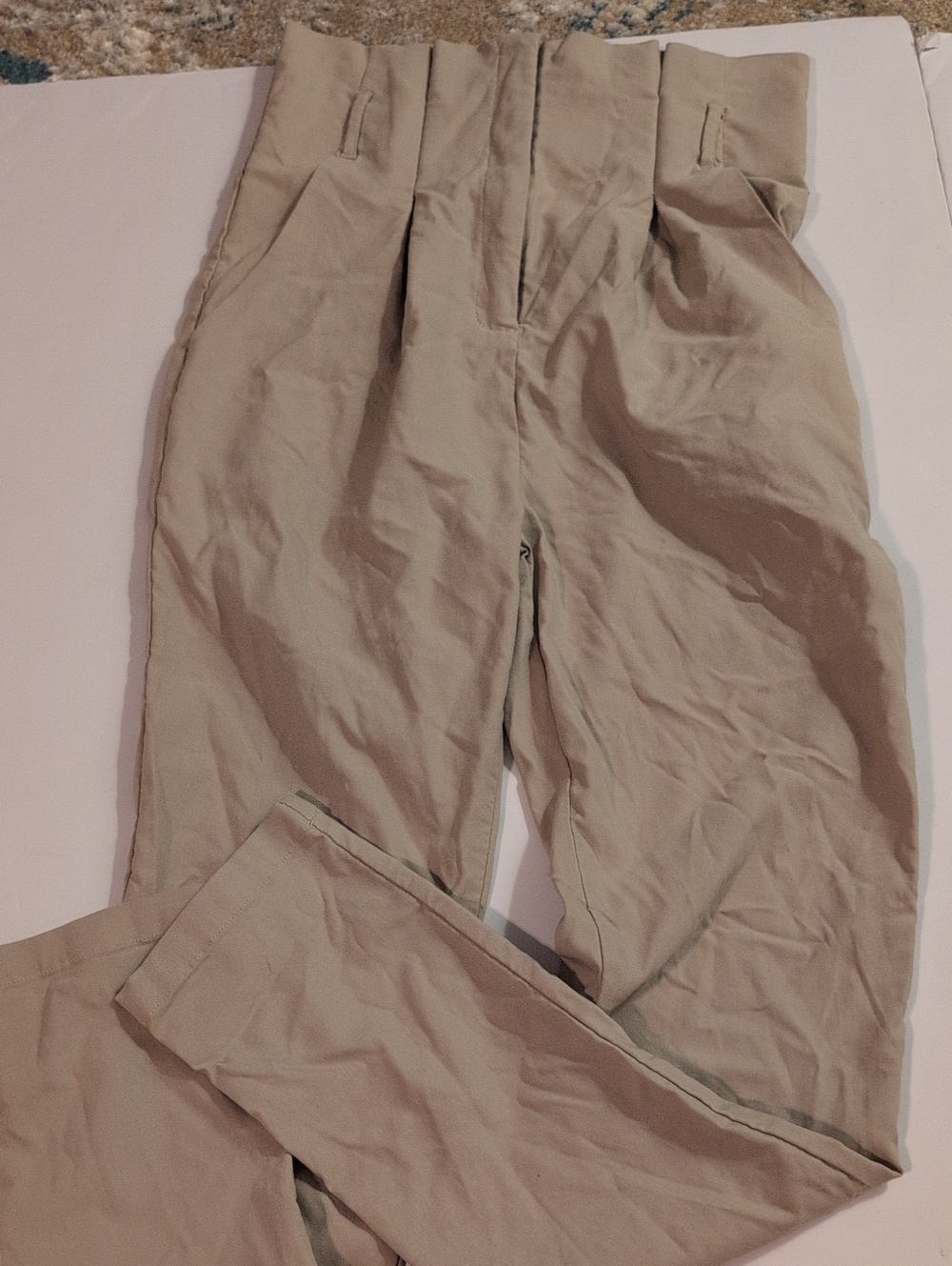Windsor Beige Women's High-waisted Pants Size Small